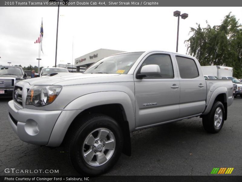 Silver Streak Mica / Graphite 2010 Toyota Tacoma V6 SR5 TRD Sport Double Cab 4x4