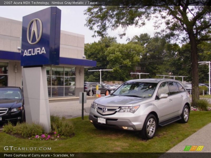 Nimbus Gray Metallic / Taupe 2007 Acura MDX Technology