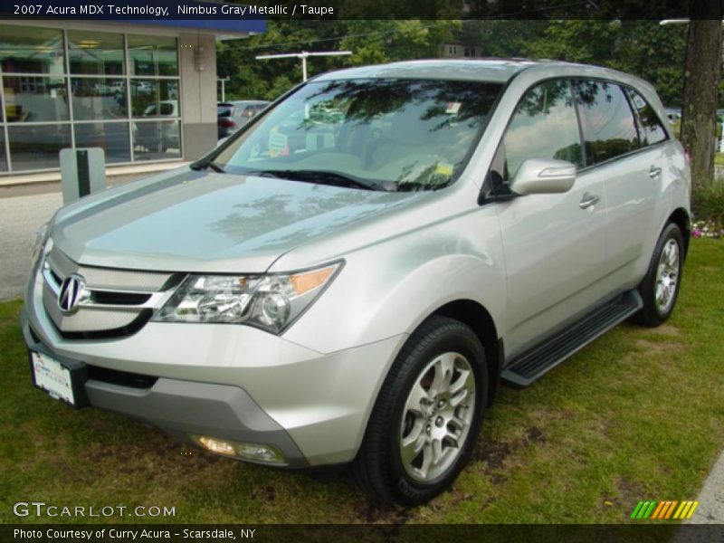 Nimbus Gray Metallic / Taupe 2007 Acura MDX Technology