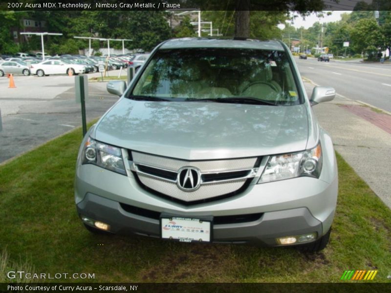 Nimbus Gray Metallic / Taupe 2007 Acura MDX Technology