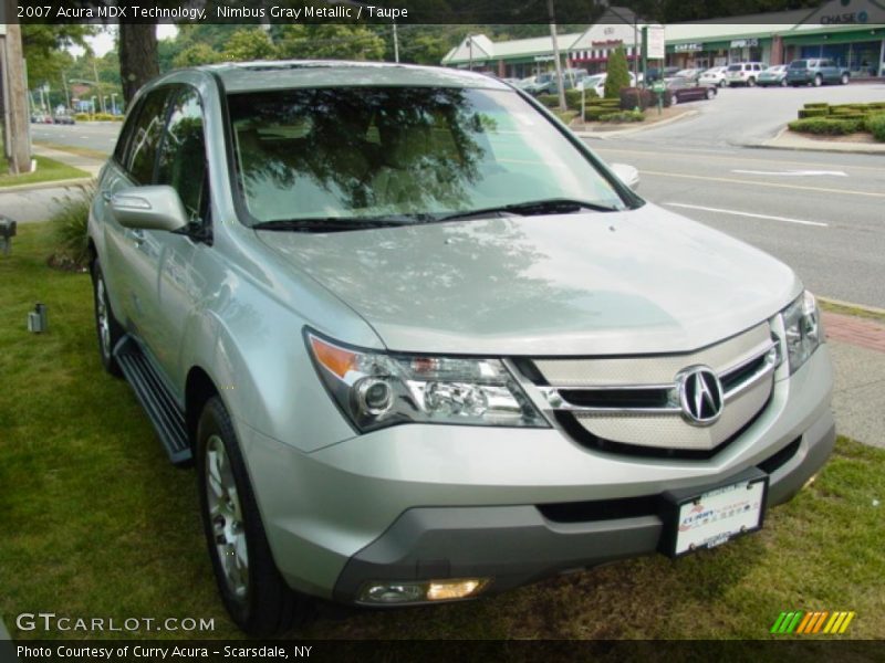 Nimbus Gray Metallic / Taupe 2007 Acura MDX Technology