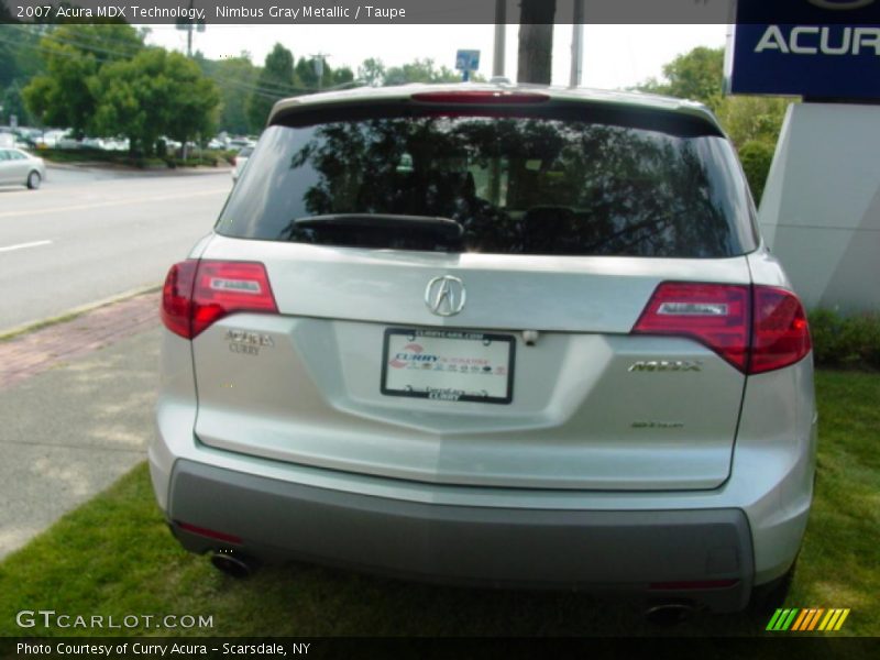 Nimbus Gray Metallic / Taupe 2007 Acura MDX Technology