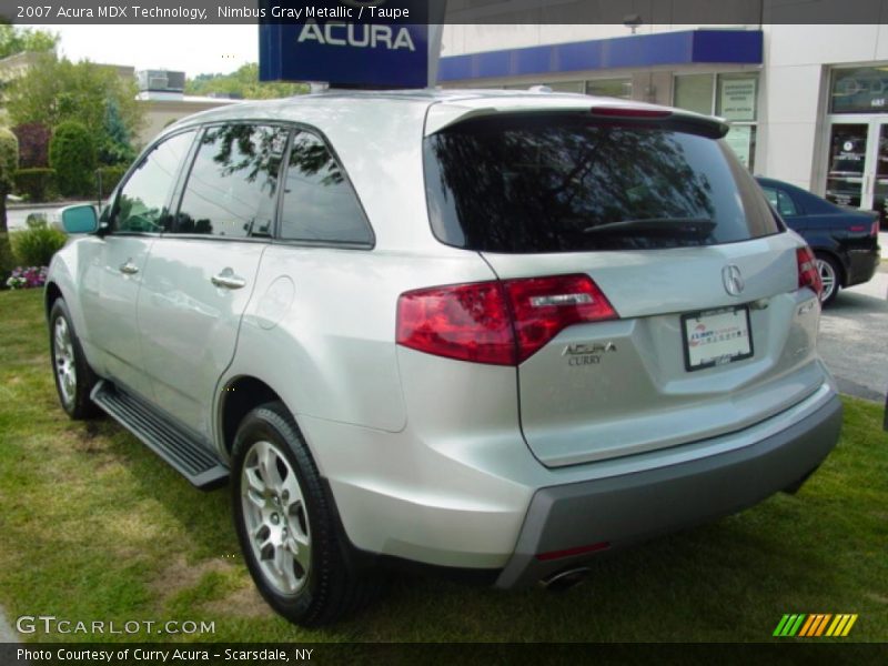 Nimbus Gray Metallic / Taupe 2007 Acura MDX Technology