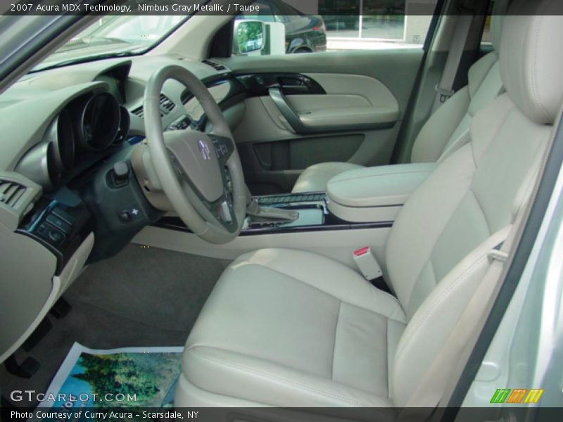 Nimbus Gray Metallic / Taupe 2007 Acura MDX Technology