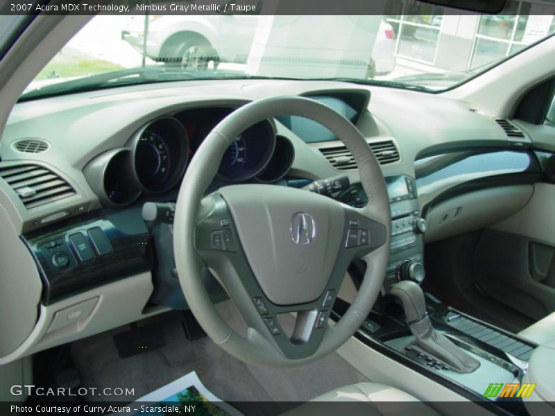Nimbus Gray Metallic / Taupe 2007 Acura MDX Technology