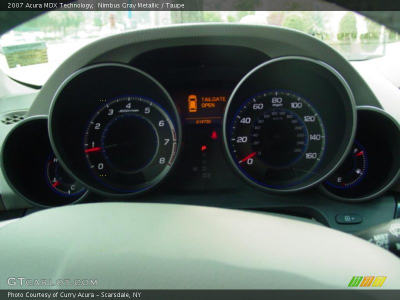 Nimbus Gray Metallic / Taupe 2007 Acura MDX Technology