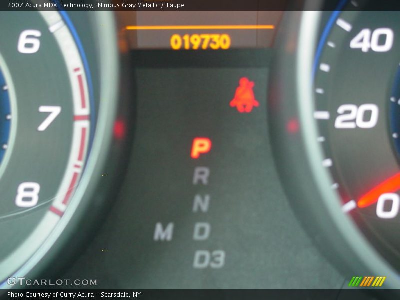 Nimbus Gray Metallic / Taupe 2007 Acura MDX Technology