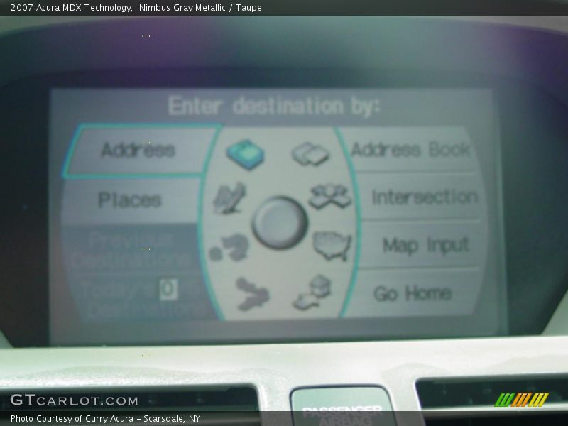 Nimbus Gray Metallic / Taupe 2007 Acura MDX Technology