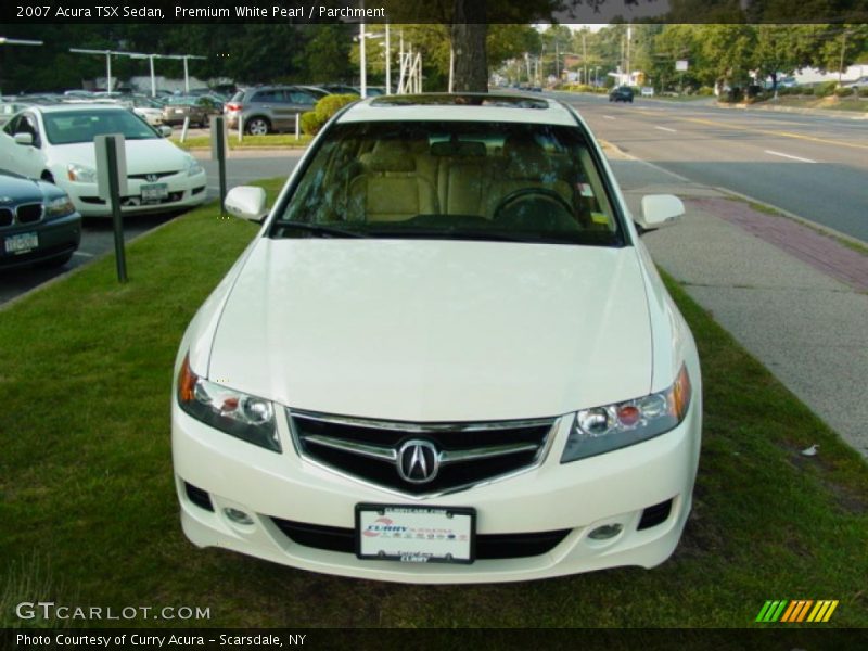 Premium White Pearl / Parchment 2007 Acura TSX Sedan