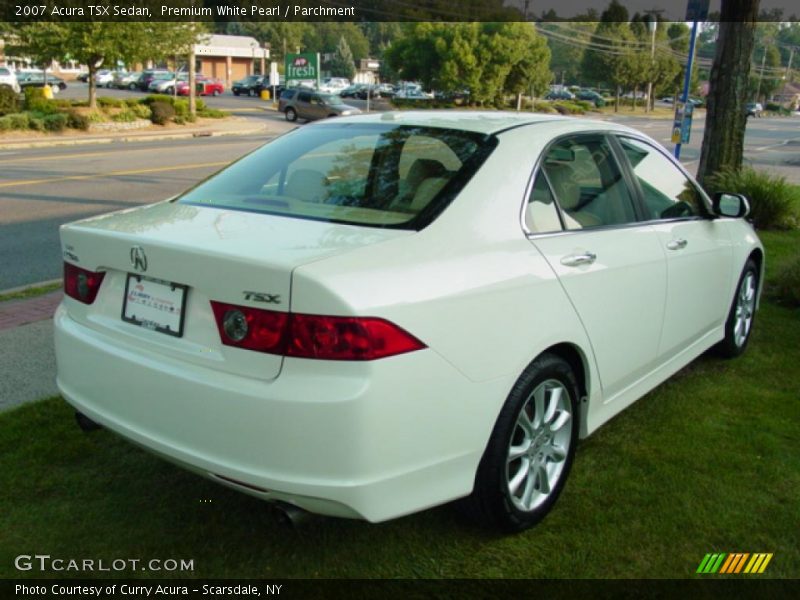 Premium White Pearl / Parchment 2007 Acura TSX Sedan