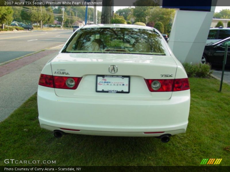 Premium White Pearl / Parchment 2007 Acura TSX Sedan