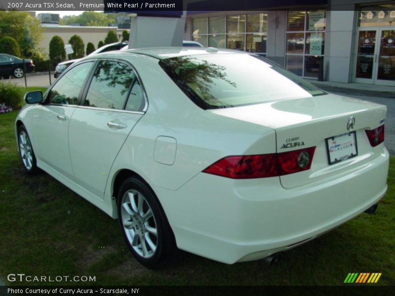 Premium White Pearl / Parchment 2007 Acura TSX Sedan