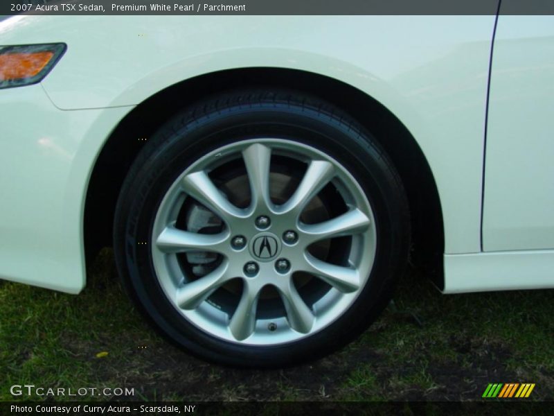 Premium White Pearl / Parchment 2007 Acura TSX Sedan