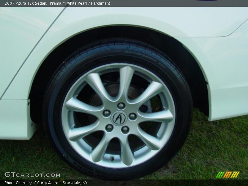Premium White Pearl / Parchment 2007 Acura TSX Sedan