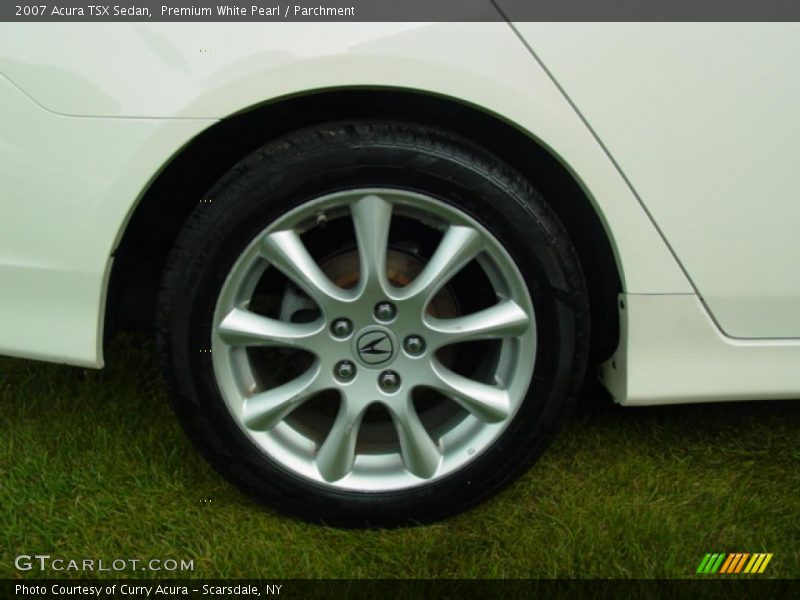 Premium White Pearl / Parchment 2007 Acura TSX Sedan