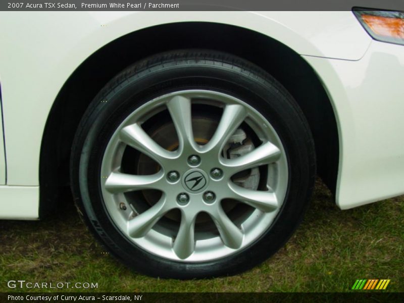 Premium White Pearl / Parchment 2007 Acura TSX Sedan