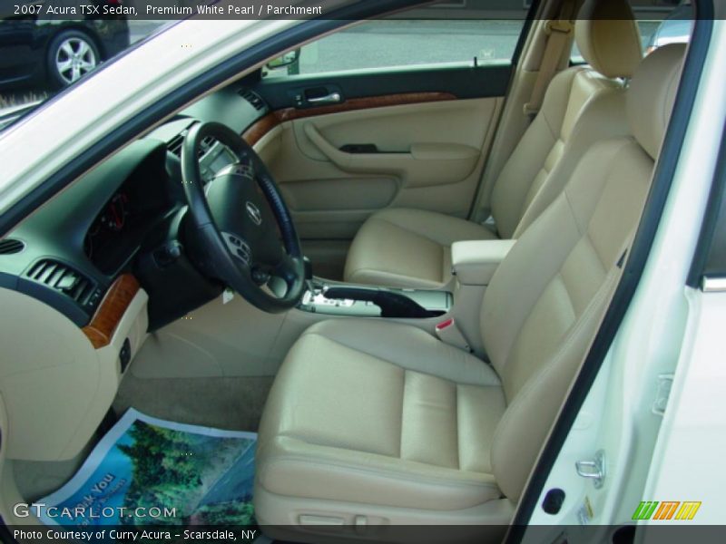 Premium White Pearl / Parchment 2007 Acura TSX Sedan