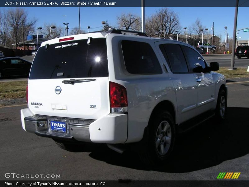 Blizzard White / Steel/Titanium 2007 Nissan Armada SE 4x4