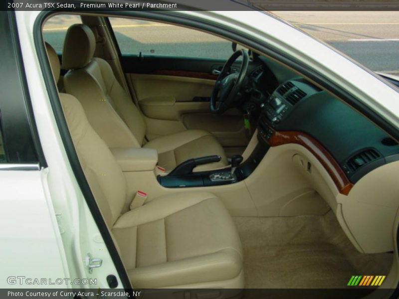 Premium White Pearl / Parchment 2007 Acura TSX Sedan