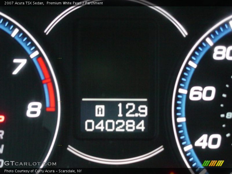 Premium White Pearl / Parchment 2007 Acura TSX Sedan