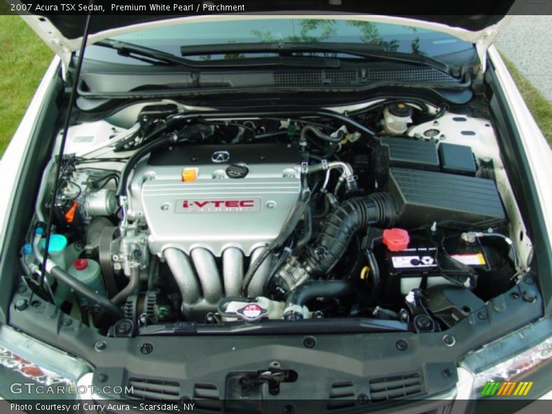 Premium White Pearl / Parchment 2007 Acura TSX Sedan