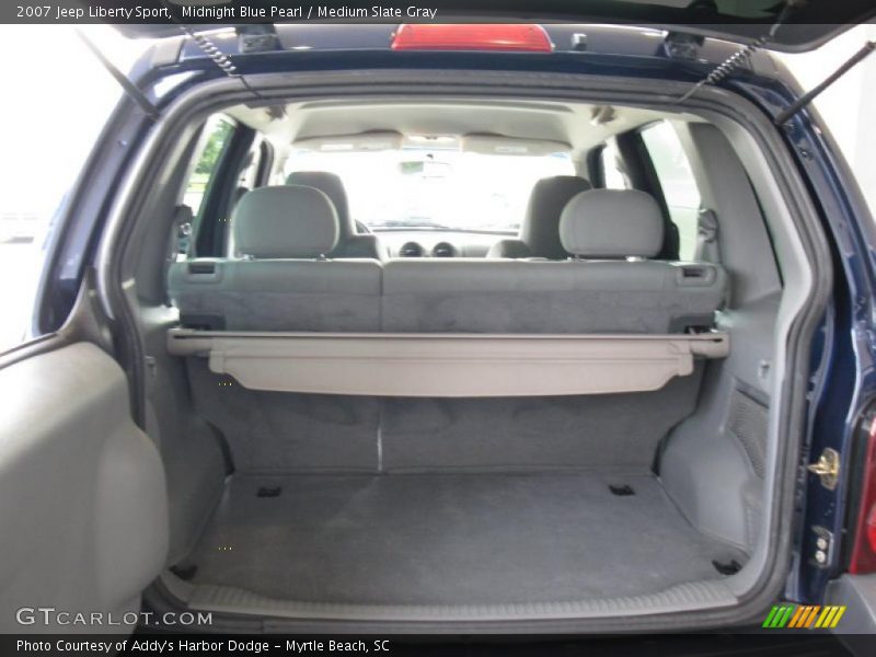 Midnight Blue Pearl / Medium Slate Gray 2007 Jeep Liberty Sport