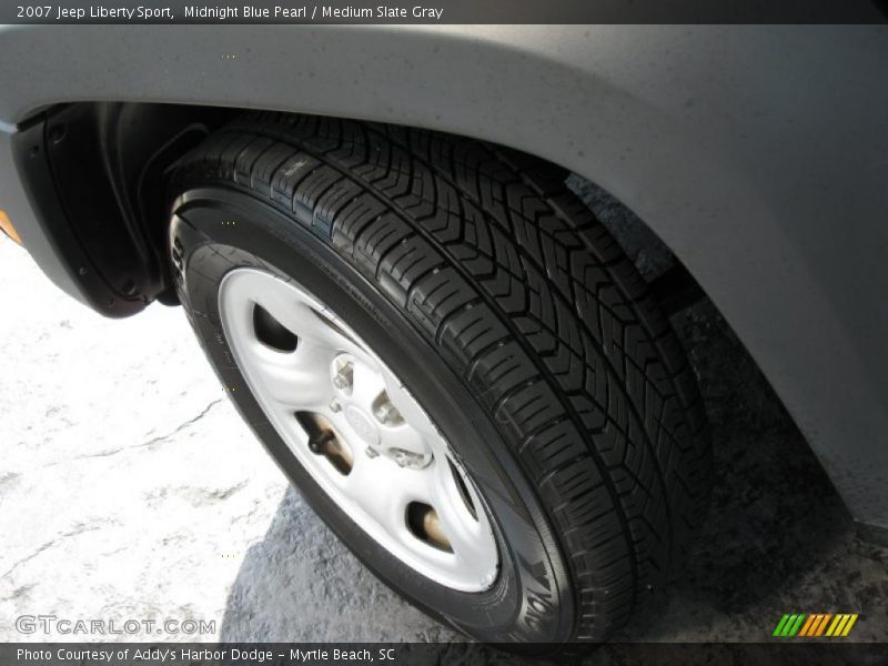 Midnight Blue Pearl / Medium Slate Gray 2007 Jeep Liberty Sport