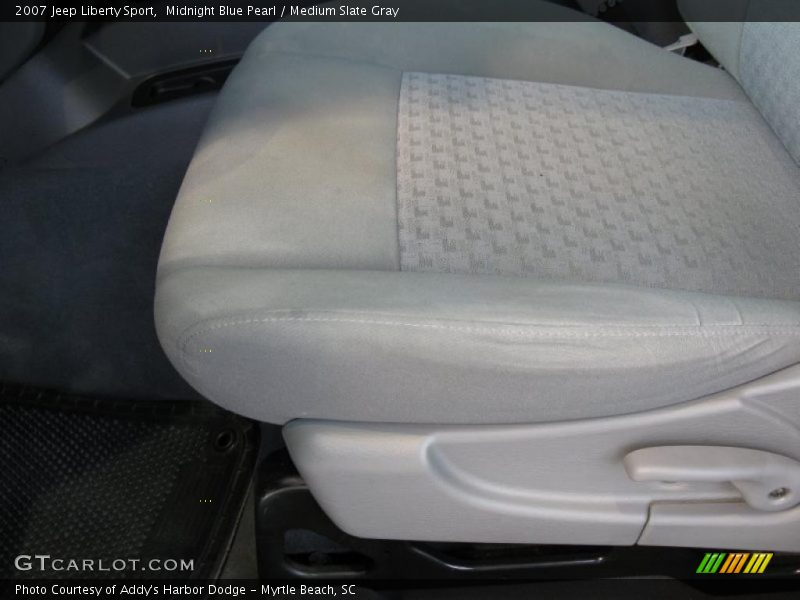 Midnight Blue Pearl / Medium Slate Gray 2007 Jeep Liberty Sport