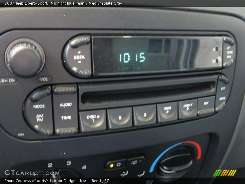 Midnight Blue Pearl / Medium Slate Gray 2007 Jeep Liberty Sport