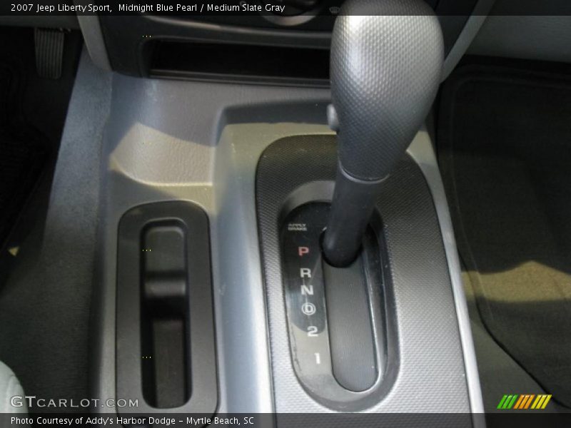 Midnight Blue Pearl / Medium Slate Gray 2007 Jeep Liberty Sport