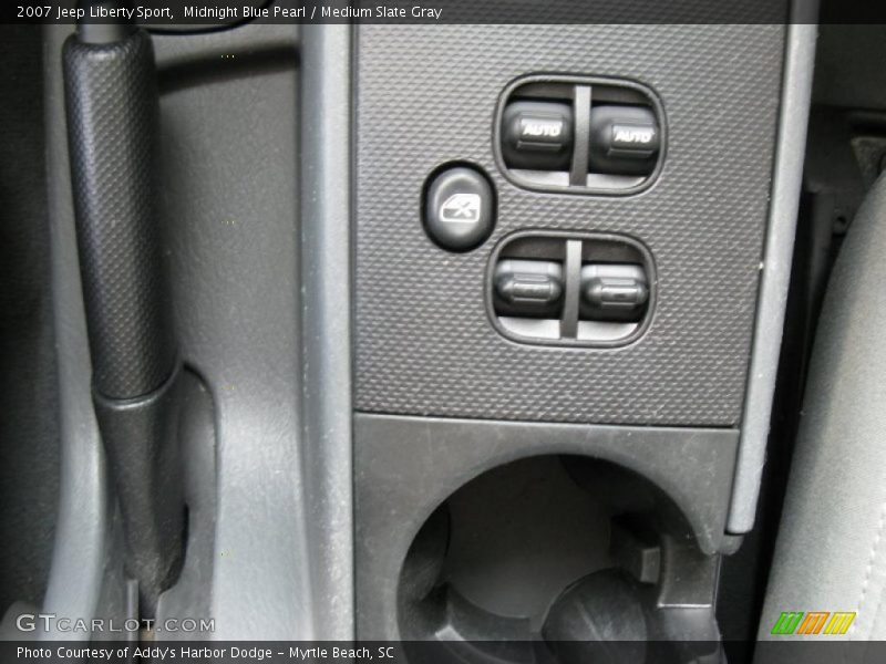 Midnight Blue Pearl / Medium Slate Gray 2007 Jeep Liberty Sport