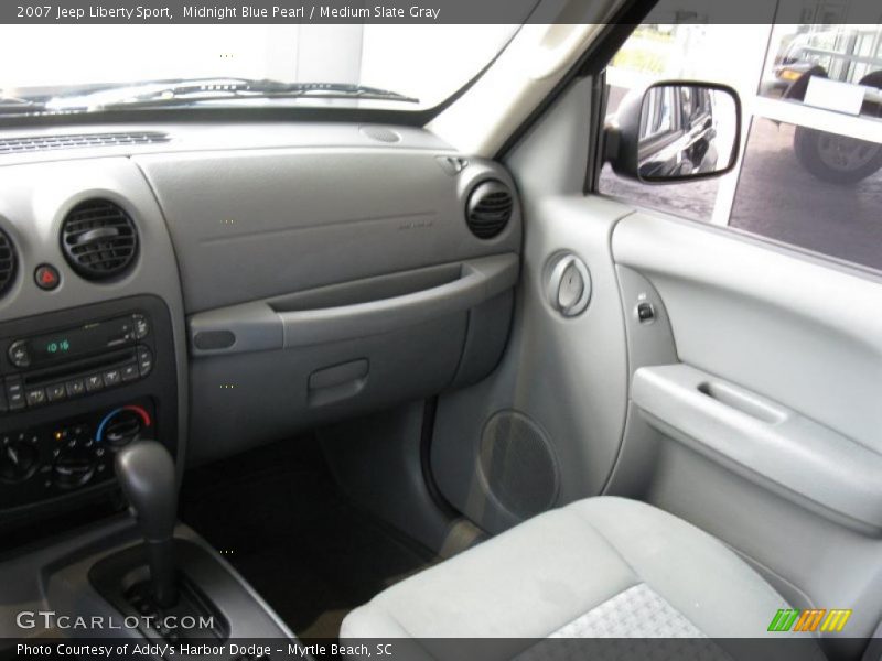 Midnight Blue Pearl / Medium Slate Gray 2007 Jeep Liberty Sport
