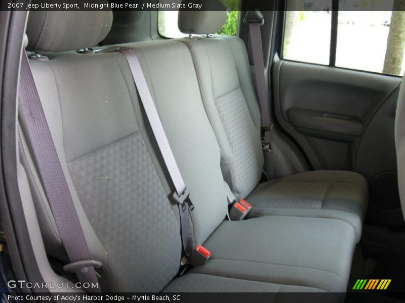 Midnight Blue Pearl / Medium Slate Gray 2007 Jeep Liberty Sport