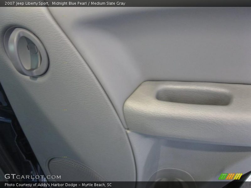Midnight Blue Pearl / Medium Slate Gray 2007 Jeep Liberty Sport