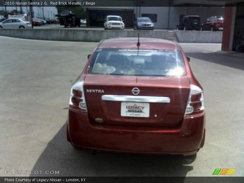 Red Brick Metallic / Beige 2010 Nissan Sentra 2.0