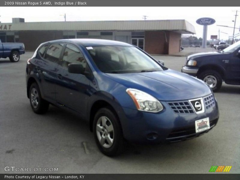 Indigo Blue / Black 2009 Nissan Rogue S AWD