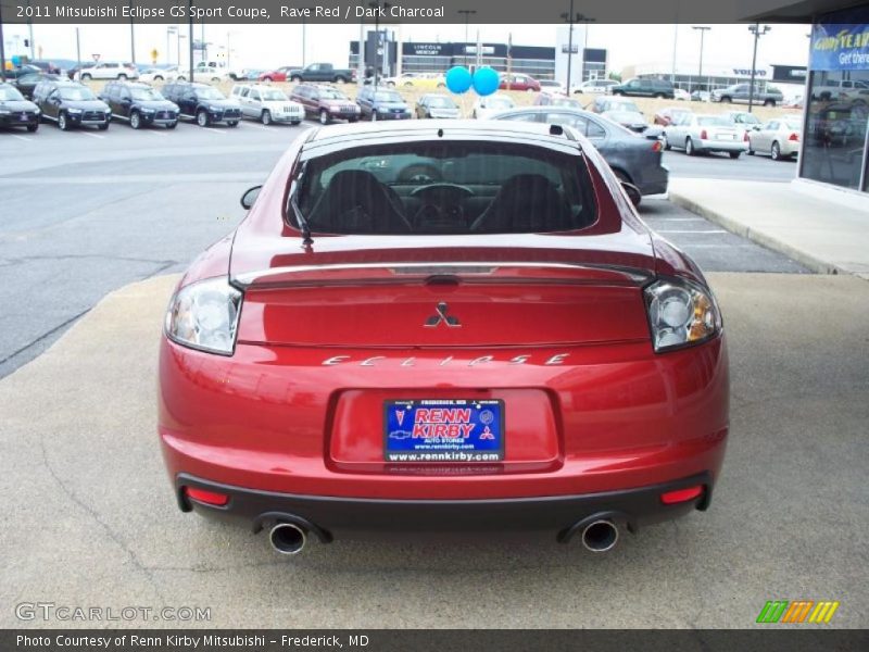 Rave Red / Dark Charcoal 2011 Mitsubishi Eclipse GS Sport Coupe