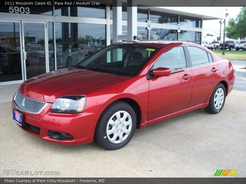 Rave Red / Medium Gray 2011 Mitsubishi Galant ES