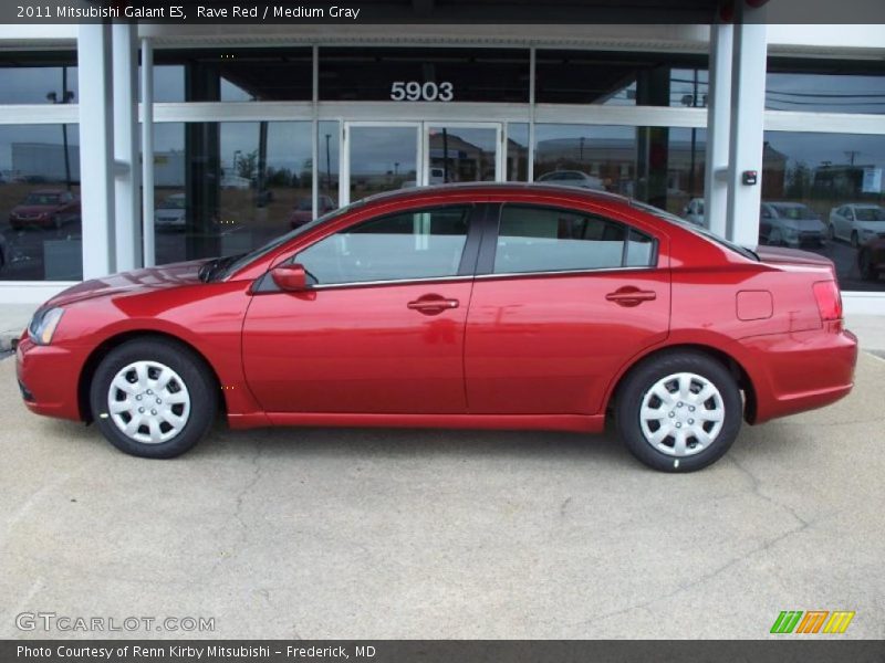 Rave Red / Medium Gray 2011 Mitsubishi Galant ES