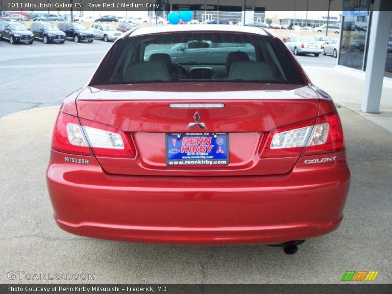 Rave Red / Medium Gray 2011 Mitsubishi Galant ES