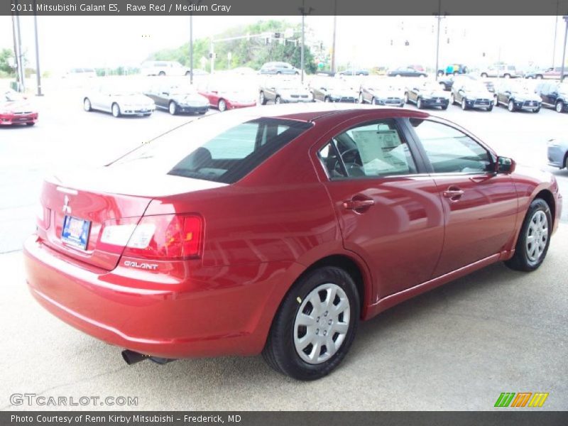 Rave Red / Medium Gray 2011 Mitsubishi Galant ES
