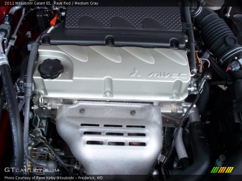 Rave Red / Medium Gray 2011 Mitsubishi Galant ES
