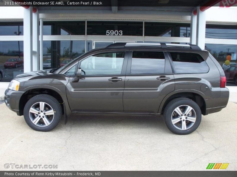 Carbon Pearl / Black 2011 Mitsubishi Endeavor SE AWD