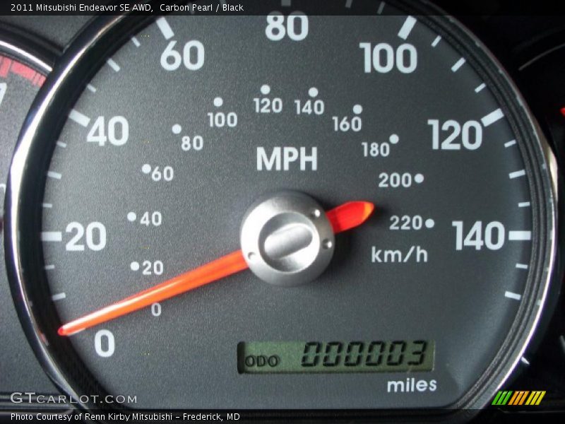 Carbon Pearl / Black 2011 Mitsubishi Endeavor SE AWD