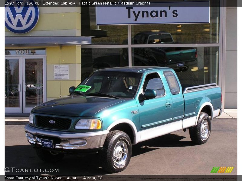 Pacific Green Metallic / Medium Graphite 1997 Ford F150 XLT Extended Cab 4x4