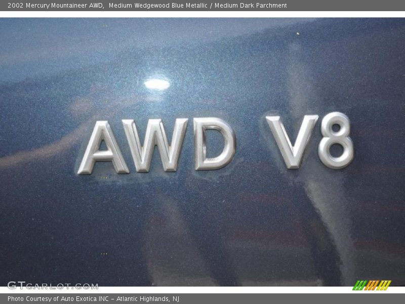 Medium Wedgewood Blue Metallic / Medium Dark Parchment 2002 Mercury Mountaineer AWD