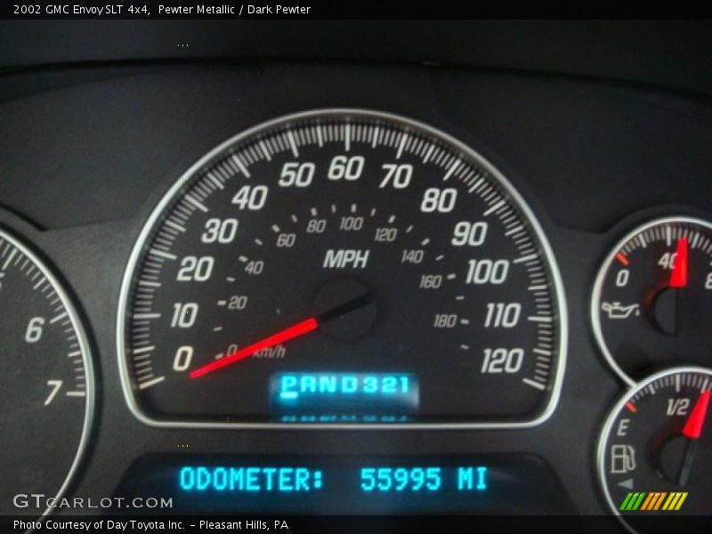 Pewter Metallic / Dark Pewter 2002 GMC Envoy SLT 4x4