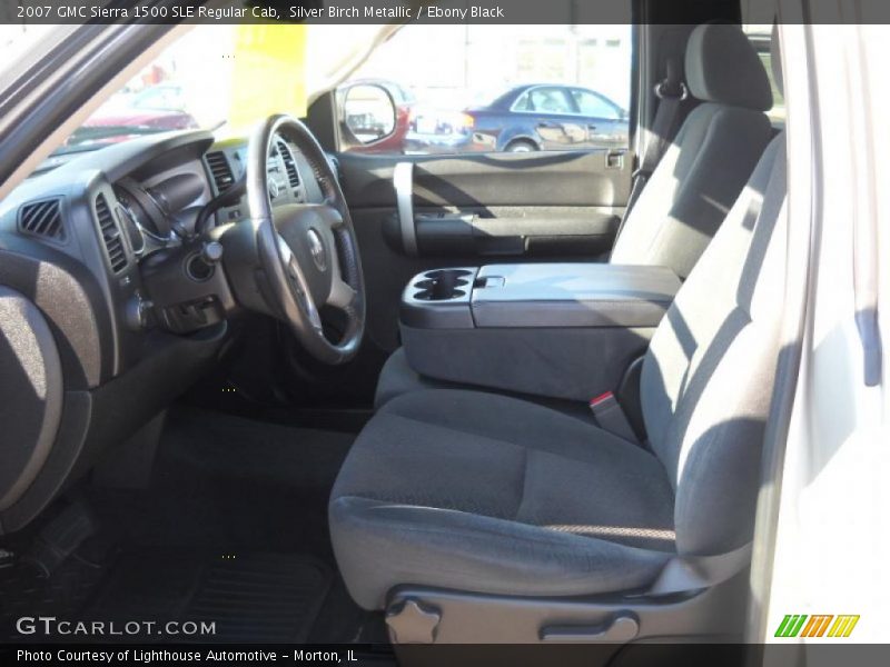Silver Birch Metallic / Ebony Black 2007 GMC Sierra 1500 SLE Regular Cab