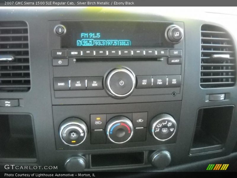 Silver Birch Metallic / Ebony Black 2007 GMC Sierra 1500 SLE Regular Cab