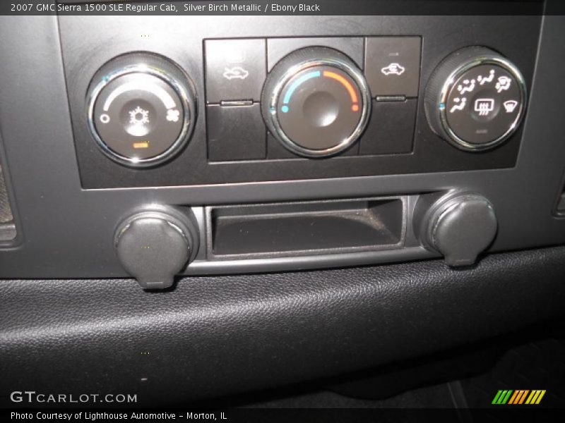 Silver Birch Metallic / Ebony Black 2007 GMC Sierra 1500 SLE Regular Cab